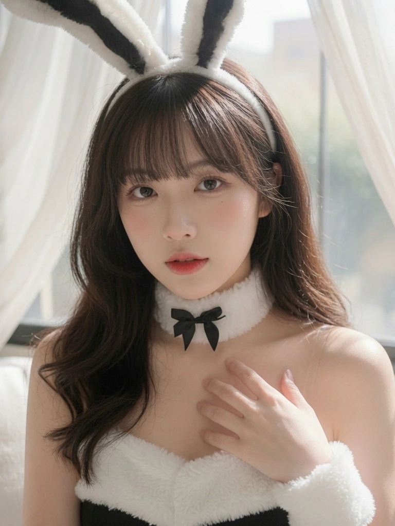 毛絨兔女郎情趣套裝
